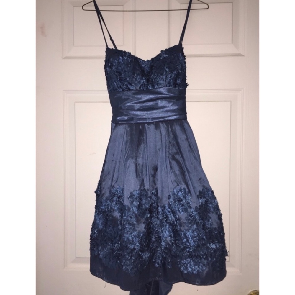 Blue Floral Party Formal Dress Fall Winter Juniors Macy’s